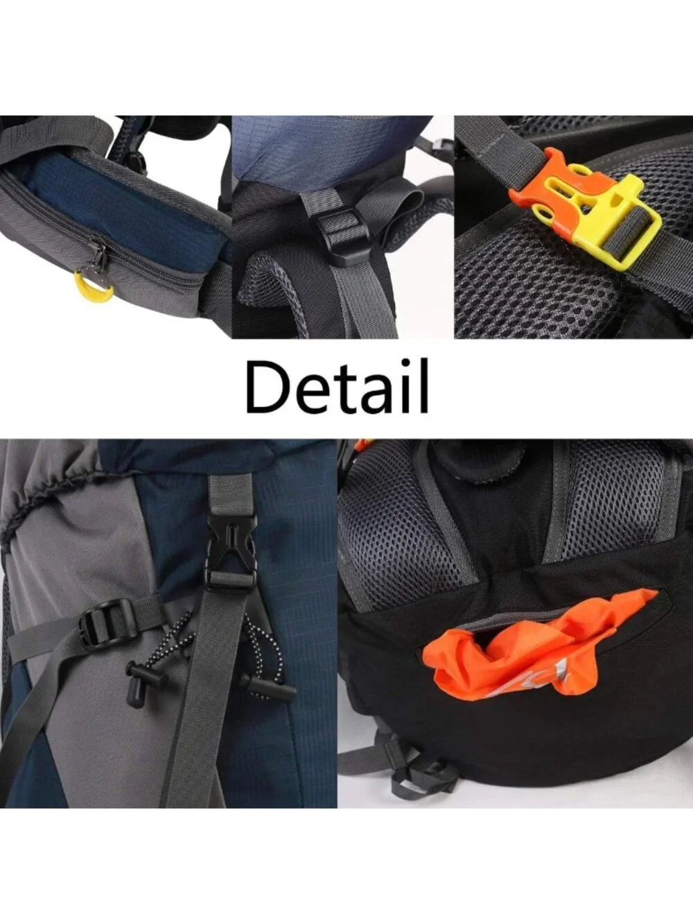 Lightweight 50L Hiking Backpack with Rain Cover - Men’s Camping & Travel Gear